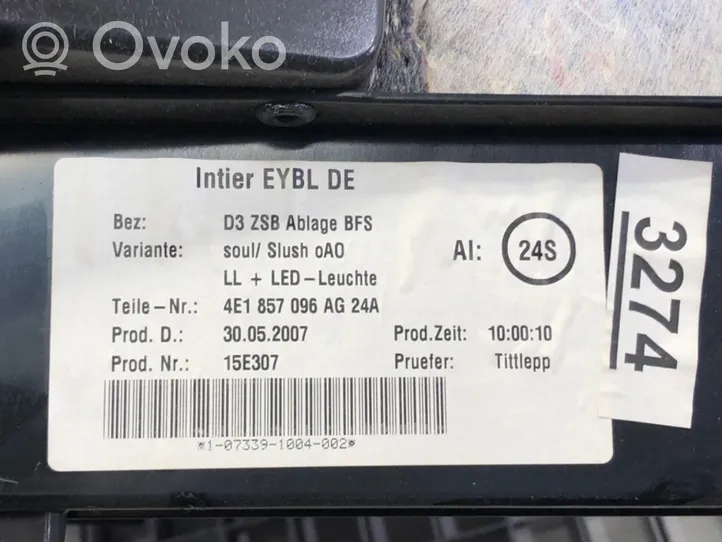 Audi A8 S8 D3 4E Set vano portaoggetti 4E1857096AG