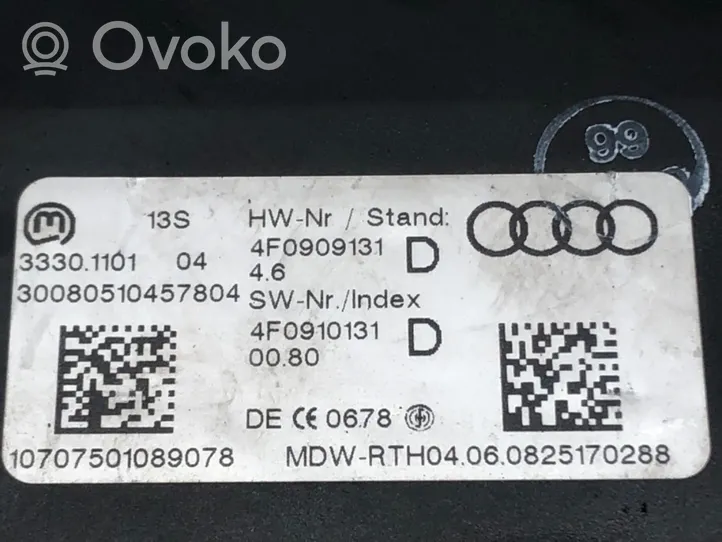 Audi A6 Allroad C6 Verrouillage de commutateur d'allumage 4F0909131D