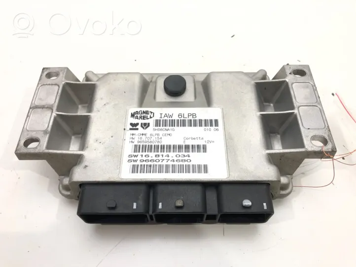 Peugeot 307 Unité de commande, module ECU de moteur 9660774680