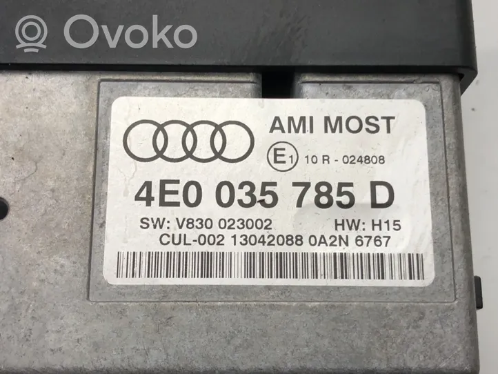 Audi A6 Allroad C6 Muut ohjainlaitteet/moduulit 4E0035785D