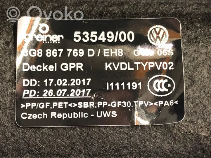 Volkswagen Arteon Grilles/couvercle de haut-parleur arrière 3G8867769D