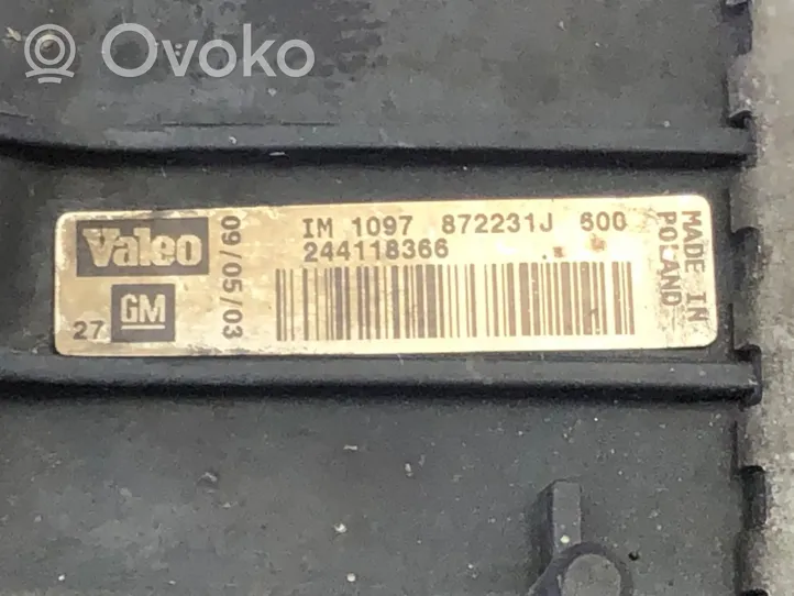 Opel Vectra C Interkūlerio radiatorius 244118366
