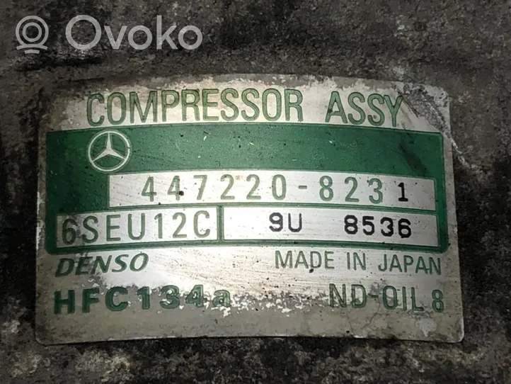 Mercedes-Benz A W168 Compressore aria condizionata (A/C) (pompa) 447220-8231