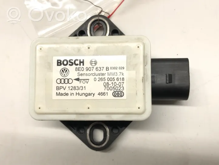 Audi A6 Allroad C6 Capteur de vitesse de lacet d'accélération ESP 8E0907637B