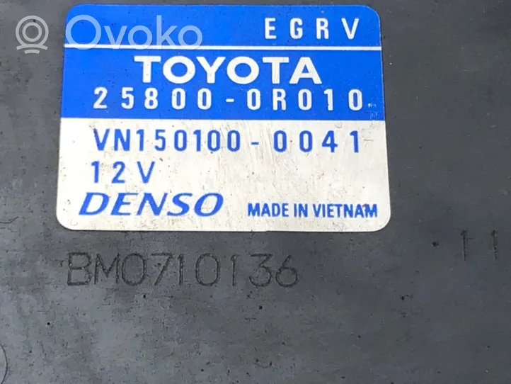 Toyota Avensis T270 EGR vārsts 25800-0R010