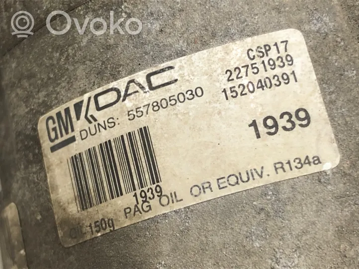 Opel Insignia A Compresor (bomba) del aire acondicionado (A/C)) 