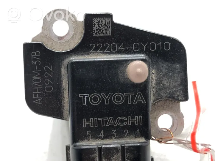 Toyota Corolla E210 E21 Przepływomierz masowy powietrza MAF 22204-0Y010