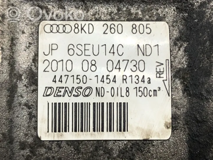 Audi A4 S4 B8 8K Ilmastointilaitteen kompressorin pumppu (A/C) 8KD260805