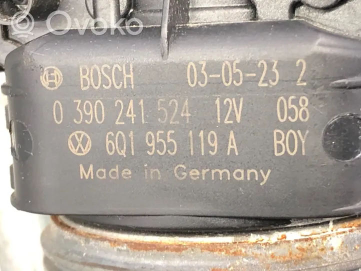 Volkswagen Polo IV 9N3 Tringlerie et moteur d'essuie-glace avant 6Q1955119A