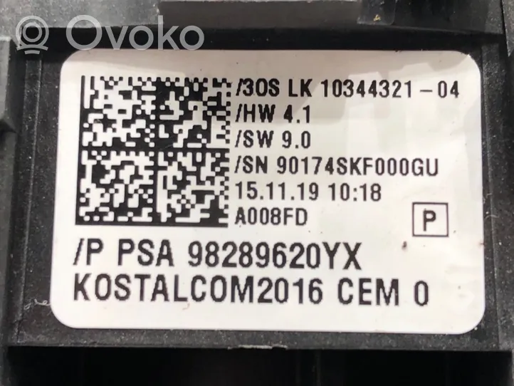 Opel Grandland X Manetka / Przełącznik kierunkowskazów wycieraczek 98289620YX