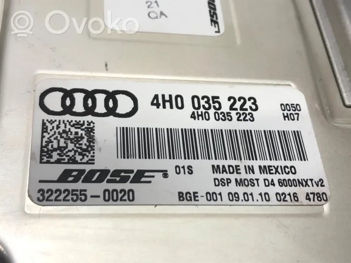 Audi A8 S8 D4 4H Amplificateur de son 4H0035223