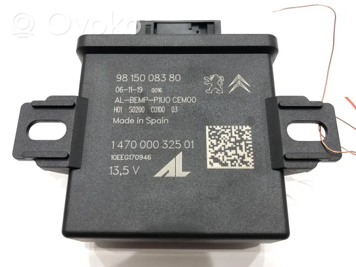 Opel Grandland X Sensor ESP de aceleración de frecuencia del intermitente 9815008380