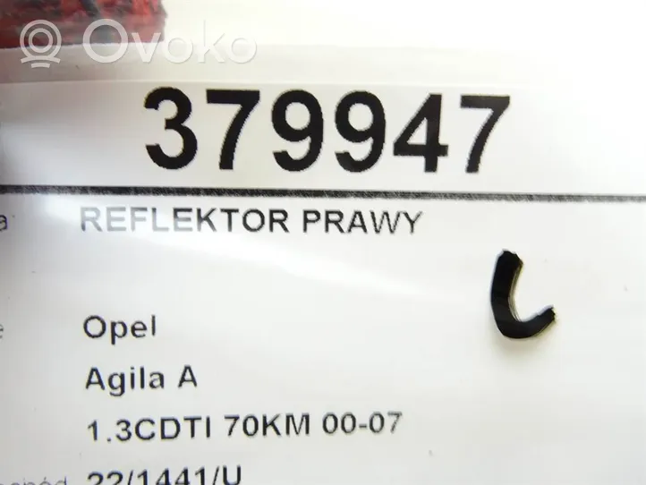 Opel Agila A Lampa przednia 