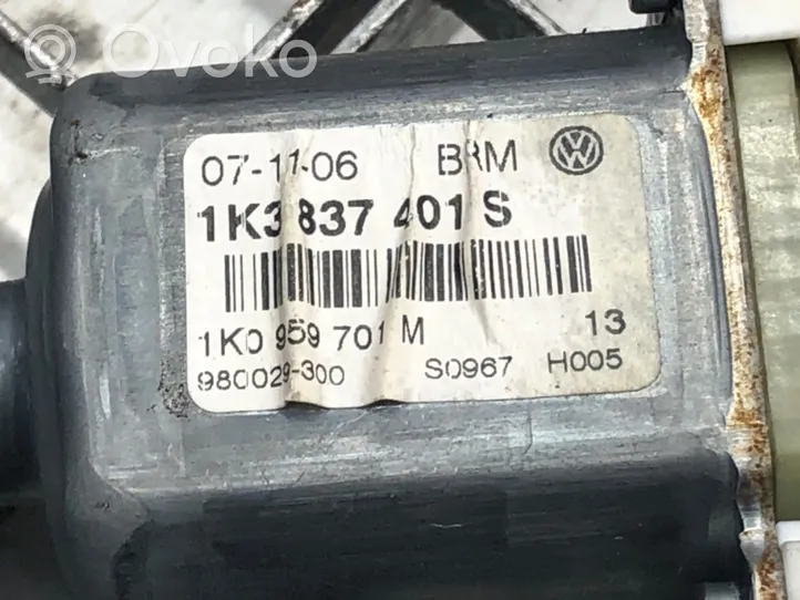 Volkswagen Golf V Priekšpusē elektriskā loga pacelšanas mehānisma komplekts 1K3837401S