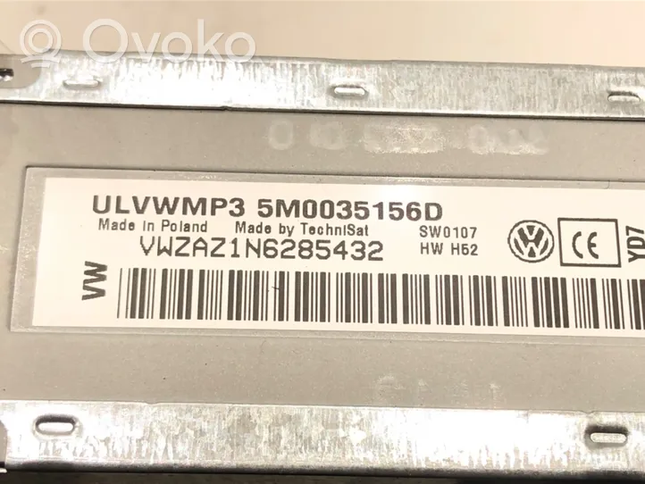 Volkswagen Polo V 6R Radio/CD/DVD/GPS-pääyksikkö 5M0035156D