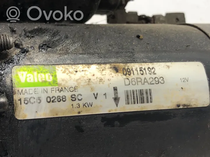 Opel Astra H Starter motor 09115192