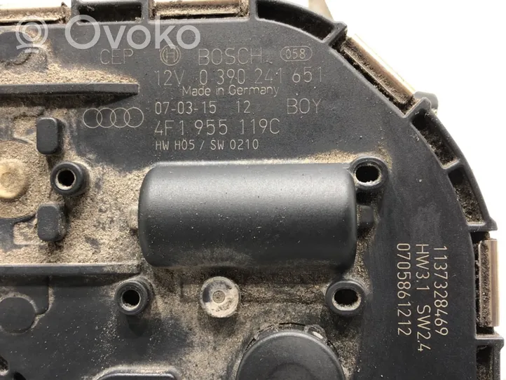 Audi A6 S6 C6 4F Etupyyhkimen vivusto ja moottori 4F1955119C