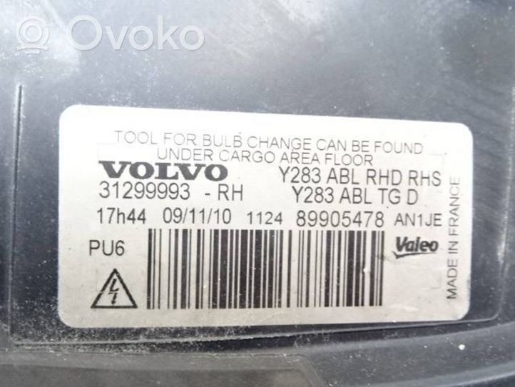 Volvo S60 Faro delantero/faro principal 31299993