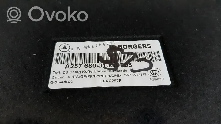 Mercedes-Benz CLS C257 Wykładzina podłogowa bagażnika A2576800100