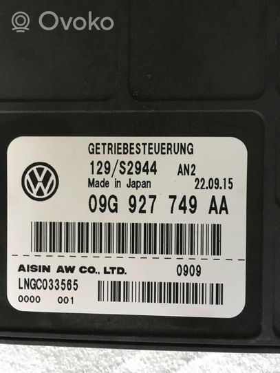 Volkswagen Jetta VI Sterownik / Moduł skrzyni biegów 09G927749AA