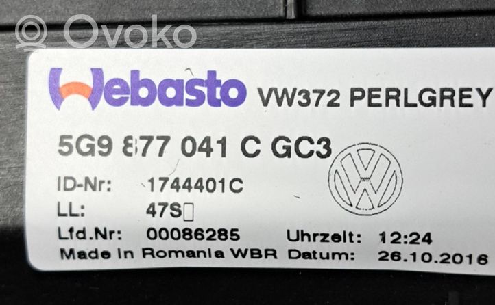 Volkswagen Golf VII Kattoikkunasarja 5G9877041