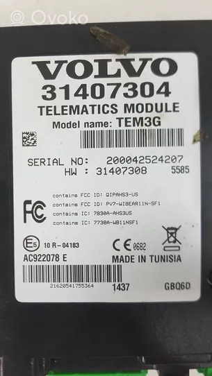 Volvo XC60 Bluetooth control unit module 31407308