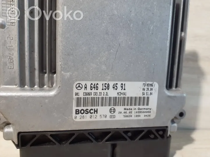 Mercedes-Benz Vito Viano W639 Engine control unit/module A6461504591