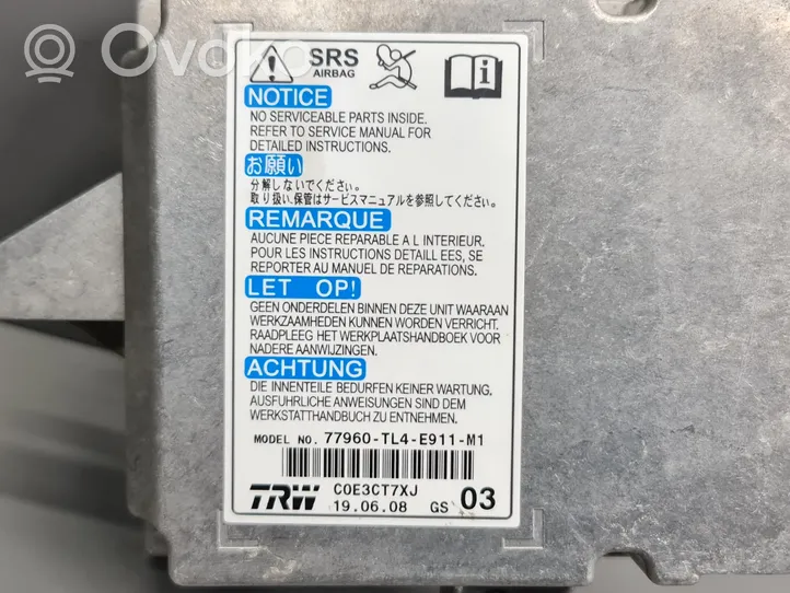 Honda Accord Module de contrôle airbag C0E3CT7XJ