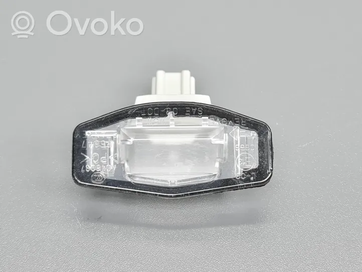 Honda Accord Lampa oświetlenia tylnej tablicy rejestracyjnej E130656