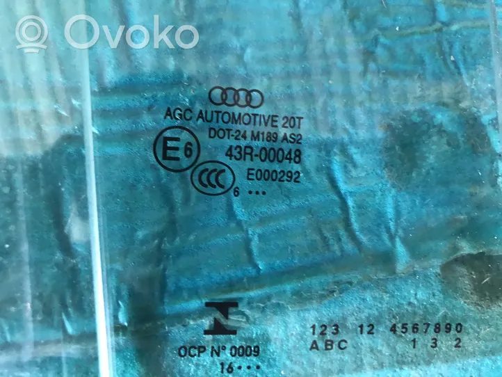 Audi Q5 SQ5 Szyba drzwi tylnych 