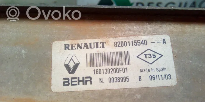 Renault Megane II Välijäähdyttimen jäähdytin 8200115540A