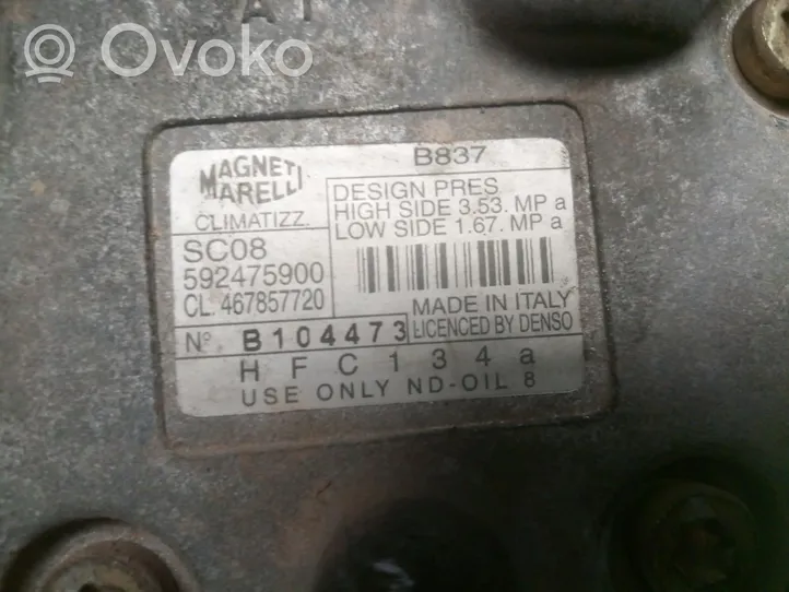 Fiat Punto (188) Compressore aria condizionata (A/C) (pompa) 592475900