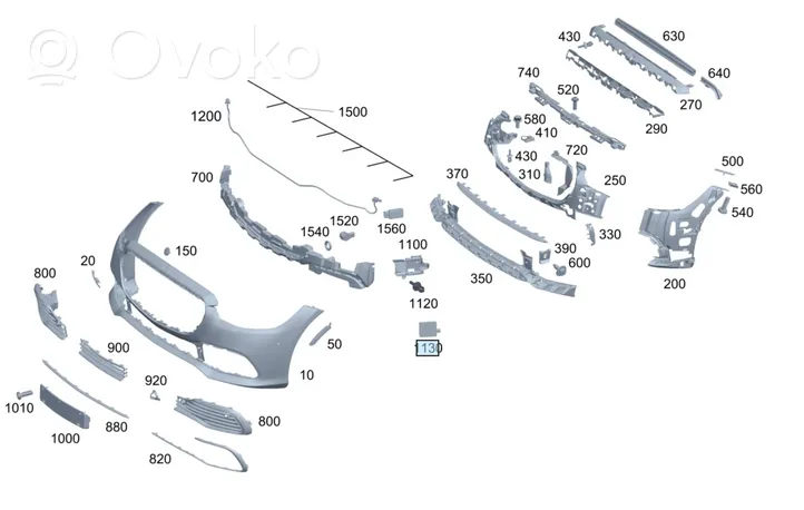 Mercedes-Benz S W223 Capteur radar de distance A0009059517