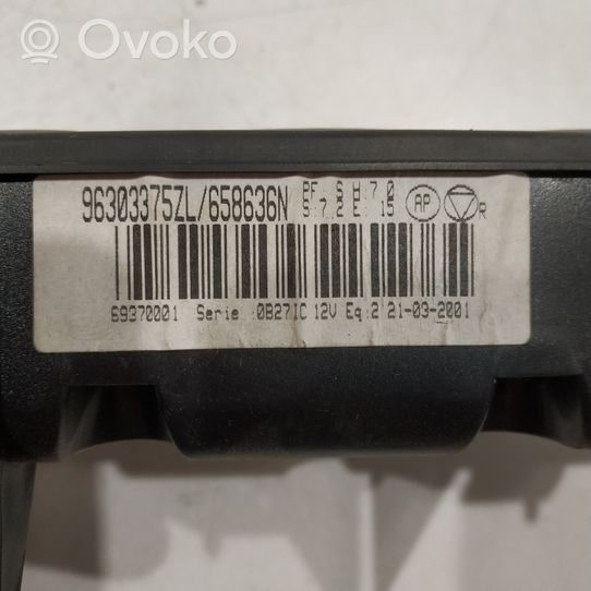 Peugeot 406 Climate control unit 96303375ZL