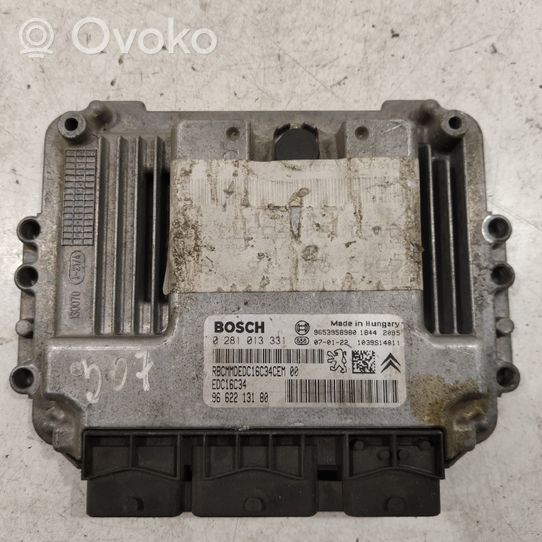 Peugeot 307 Unité de commande, module ECU de moteur 0281013331