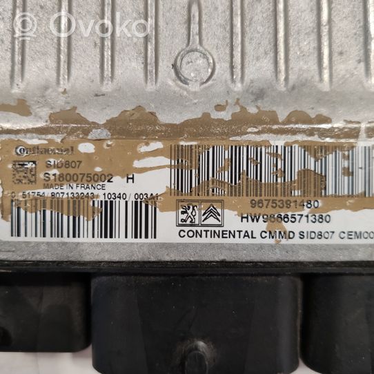 Peugeot 5008 Kit calculateur ECU et verrouillage 9675391480