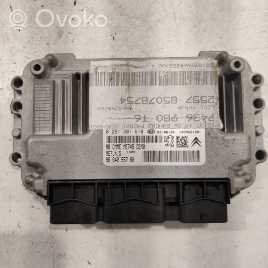 Peugeot 307 Kit calculateur ECU et verrouillage 9664255780