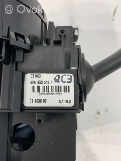 Audi A3 S3 8P Leva/interruttore dell’indicatore di direzione e tergicristallo 8P0953513A