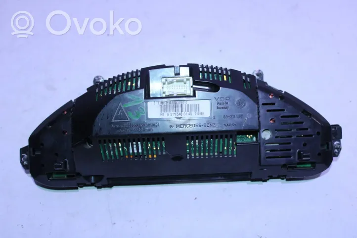 Mercedes-Benz E W211 Tachimetro (quadro strumenti) A2115406148