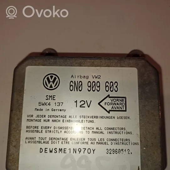 Volkswagen Transporter - Caravelle T4 Airbag control unit/module 6N0909603