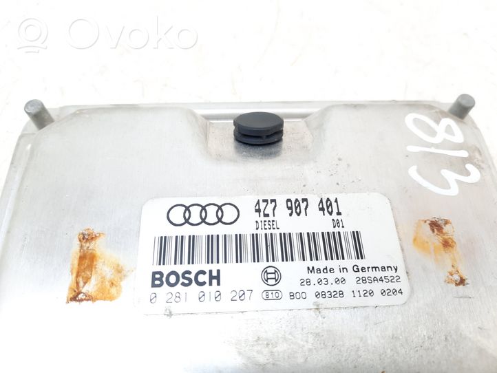 Audi A6 Allroad C5 Moottorin ohjainlaite/moduuli 4Z7907401