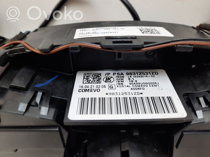 Toyota Proace Leva/interruttore dell’indicatore di direzione e tergicristallo 98312531ZD