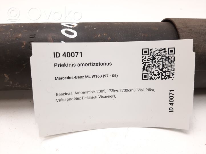 Mercedes-Benz ML W163 Ammortizzatore anteriore A1633261100