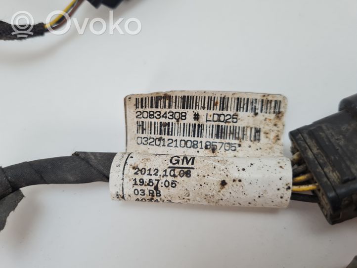 Opel Zafira C Parking sensor (PDC) wiring loom 20834308