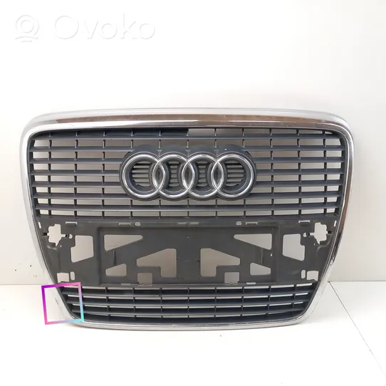 Audi A6 S6 C6 4F Grille calandre supérieure de pare-chocs avant 4F0853651