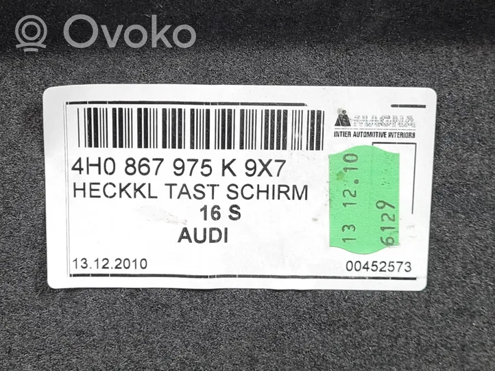 Audi A8 S8 D4 4H Apdaila galinio dangčio 4H0867975K