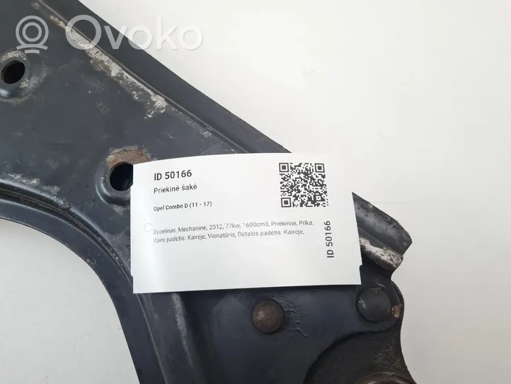 Opel Combo D Braccio di controllo sospensione anteriore inferiore/braccio oscillante 51809488