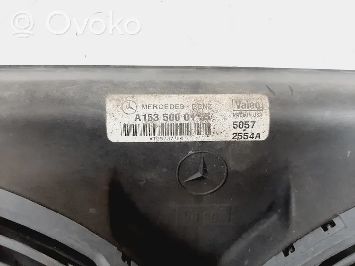 Mercedes-Benz ML W163 Ventilatore di raffreddamento elettrico del radiatore A1635000155