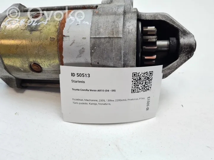 Toyota Corolla Verso AR10 Starter motor 281000G040