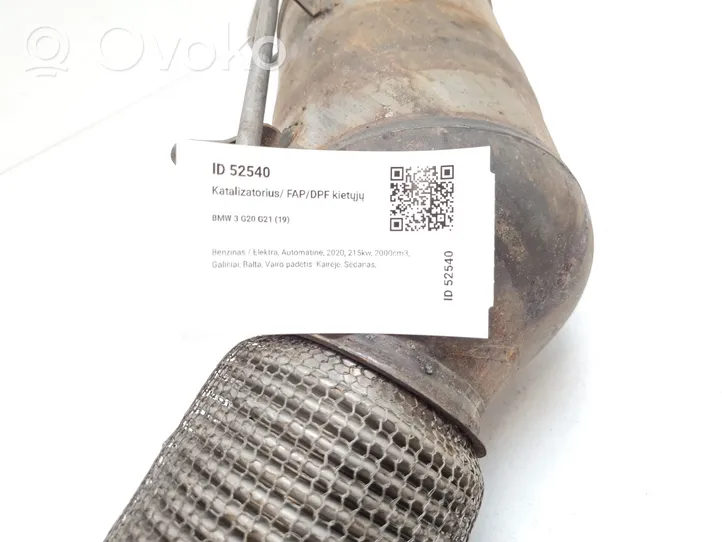 BMW 3 G20 G21 Filtr cząstek stałych Katalizator / FAP / DPF 8638227